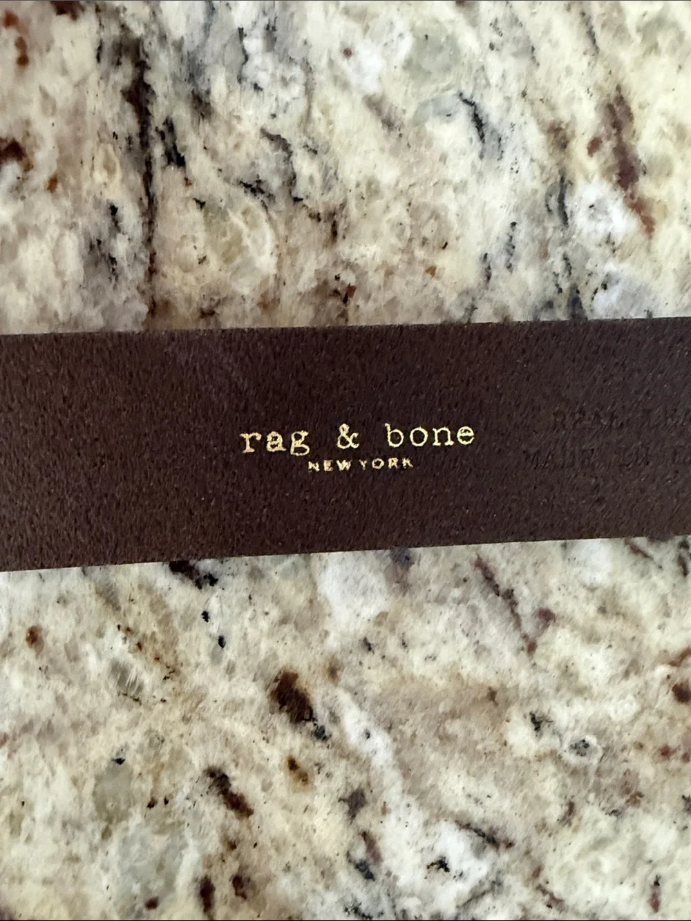 rag & bone leather Boyfriend Belt Dark Chocolate Brown w/silver Buckle Sz  M